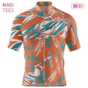 PREMIUM NFL Miami Dolphins Special Mix Stripes Design Cycling Jersey Hoodie