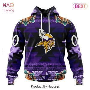 PREMIUM NFL Minnesota Vikings Special Native Costume Design Hoodie