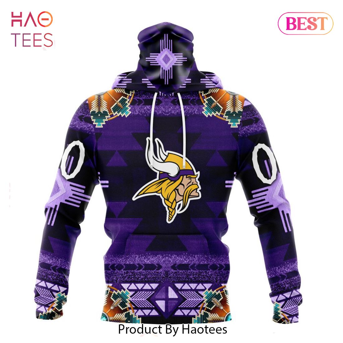 PREMIUM NFL Minnesota Vikings Special Native Costume Design Hoodie PREMIUM NFL Minnesota Vikings Special Native Costume Design Hoodie