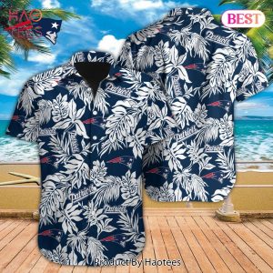 PREMIUM NFL New England Patriots Special Hawaiian Design Button Shirt Hoodie