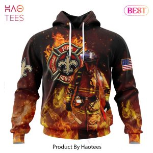 PREMIUM NFL New Orleans Saints Honor Firefighters – First Responders Hoodie