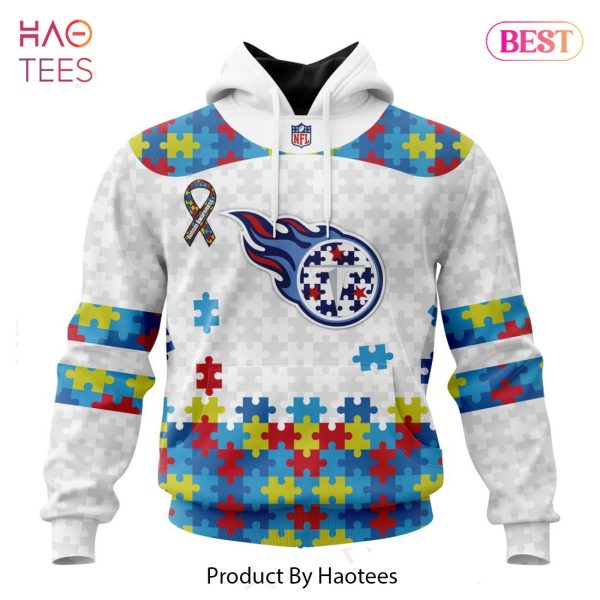 PREMIUM NFL Tennessee Titans Special Autism Awareness Design Hoodie