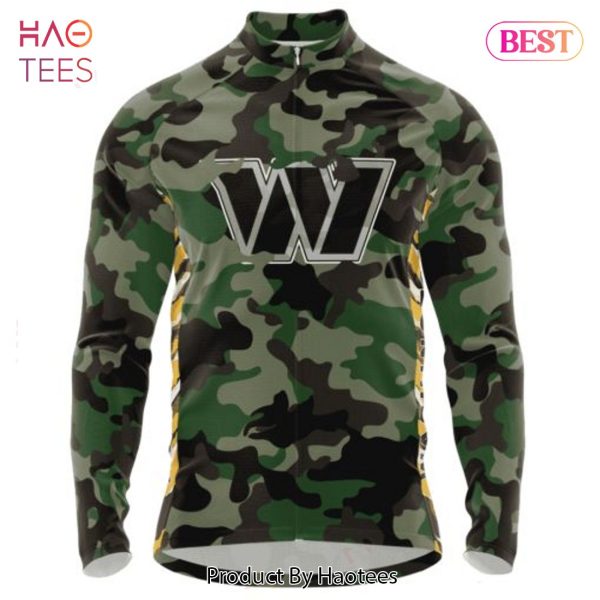 PREMIUM NFL Washington Commanders Special Camo Design Cycling Jersey Hoodie