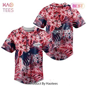 PREMIUM NHL Washington Capitals Special Hawaiian Design Baseball Jersey Jeysey