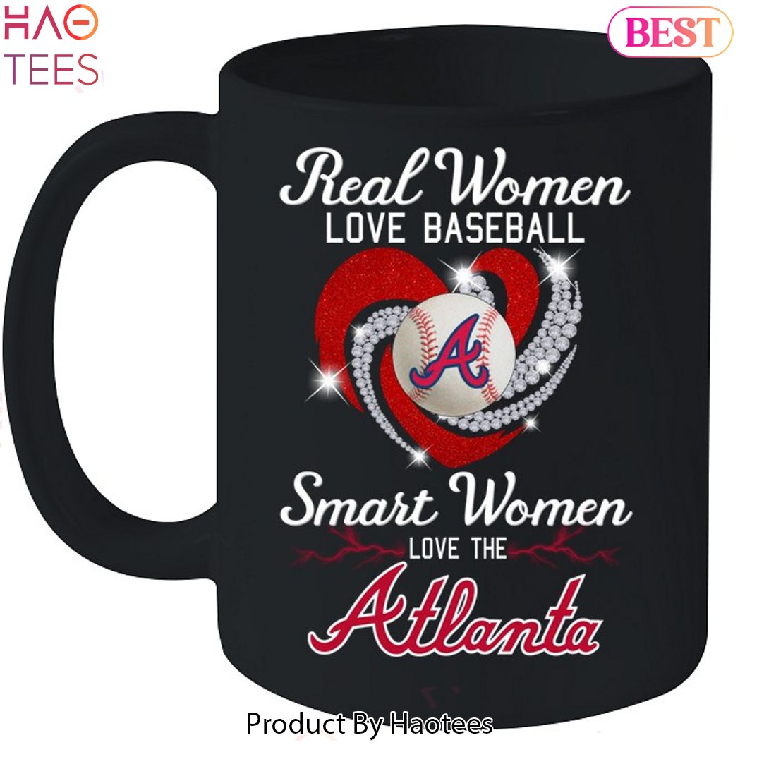 Real Women Love Baseball Atlanta Braves Unisex T-Shirt Limited Edition