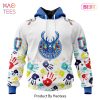 THE BEST NBA Minnesota Timberwolves Special Autism Awareness Design ST2303 Hoodie
