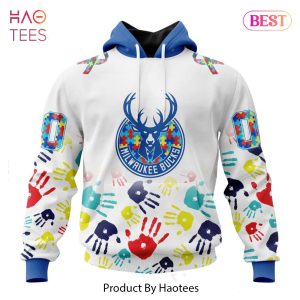 THE BEST NBA Milwaukee Bucks Special Autism Awareness Design ST2303 Hoodie