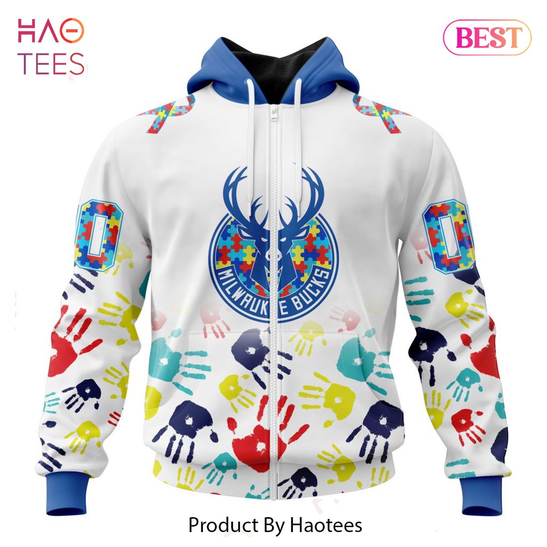THE BEST NBA Milwaukee Bucks Special Autism Awareness Design ST2303 Hoodie THE BEST NBA Milwaukee Bucks Special Autism Awareness Design ST2303 Hoodie