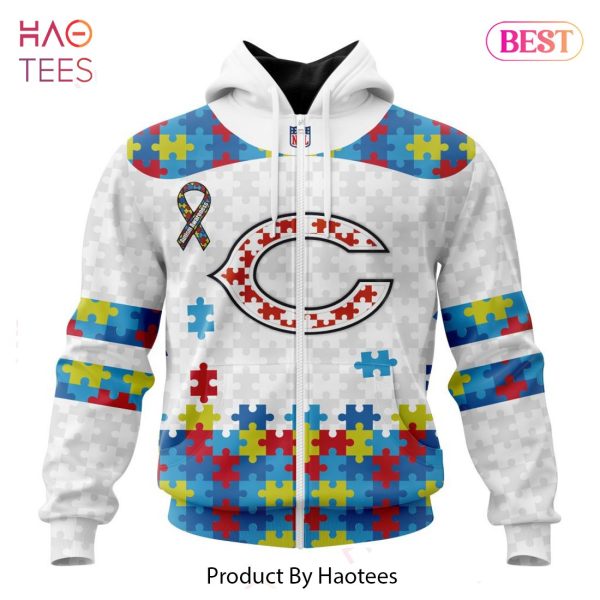 THE BEST NFL Chicago Bears Special Autism Awareness Design Hoodie