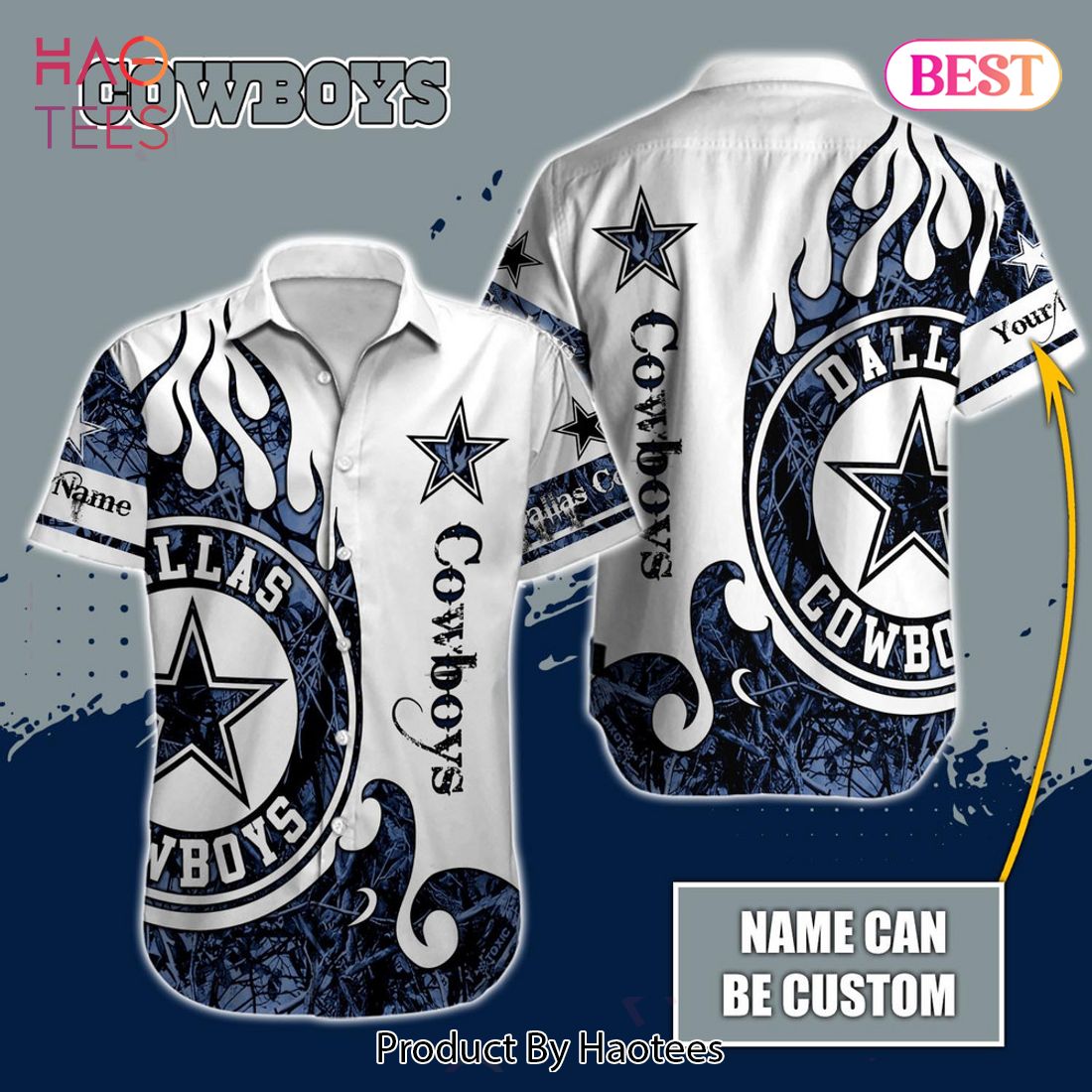 Dallas Cowboys hoodie dress custome logo text - Dallas Cowboys Home