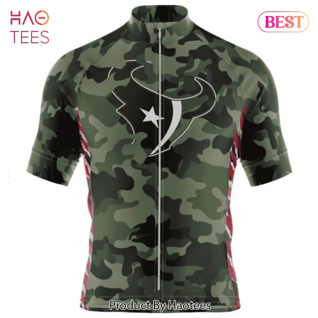 THE BEST NFL Houston Texans Special Camo Design Cycling Jersey Hoodie