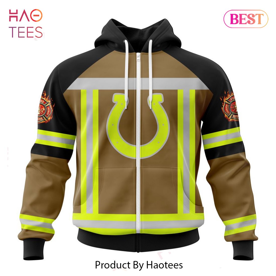 THE BEST NFL Indianapolis Colts Special Firefighter Uniform Design Hoodie THE BEST NFL Indianapolis Colts Special Firefighter Uniform Design Hoodie
