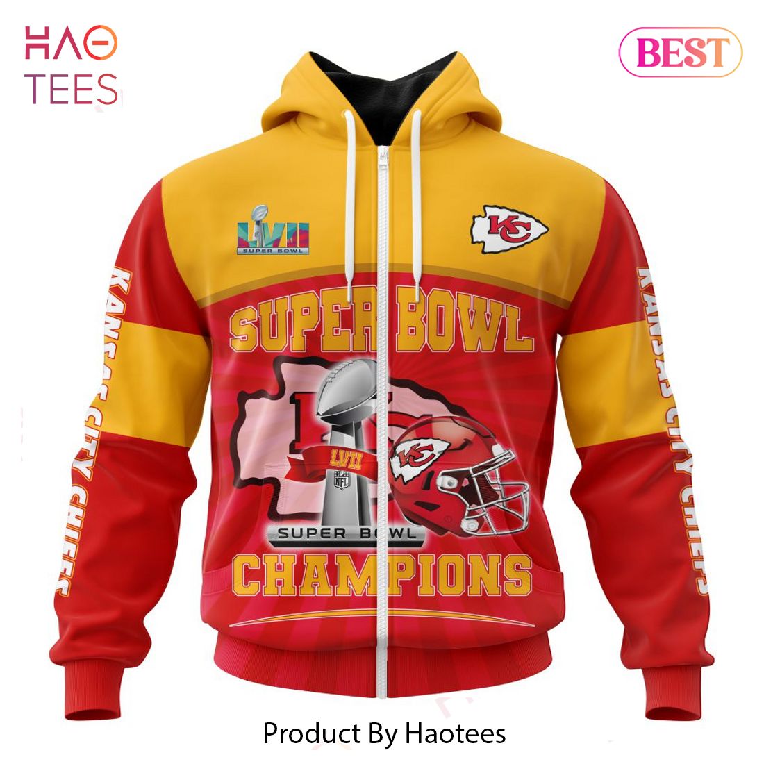 As Is NFL Super Bowl LVII Champions Chiefs Hooded Sweatshirt 