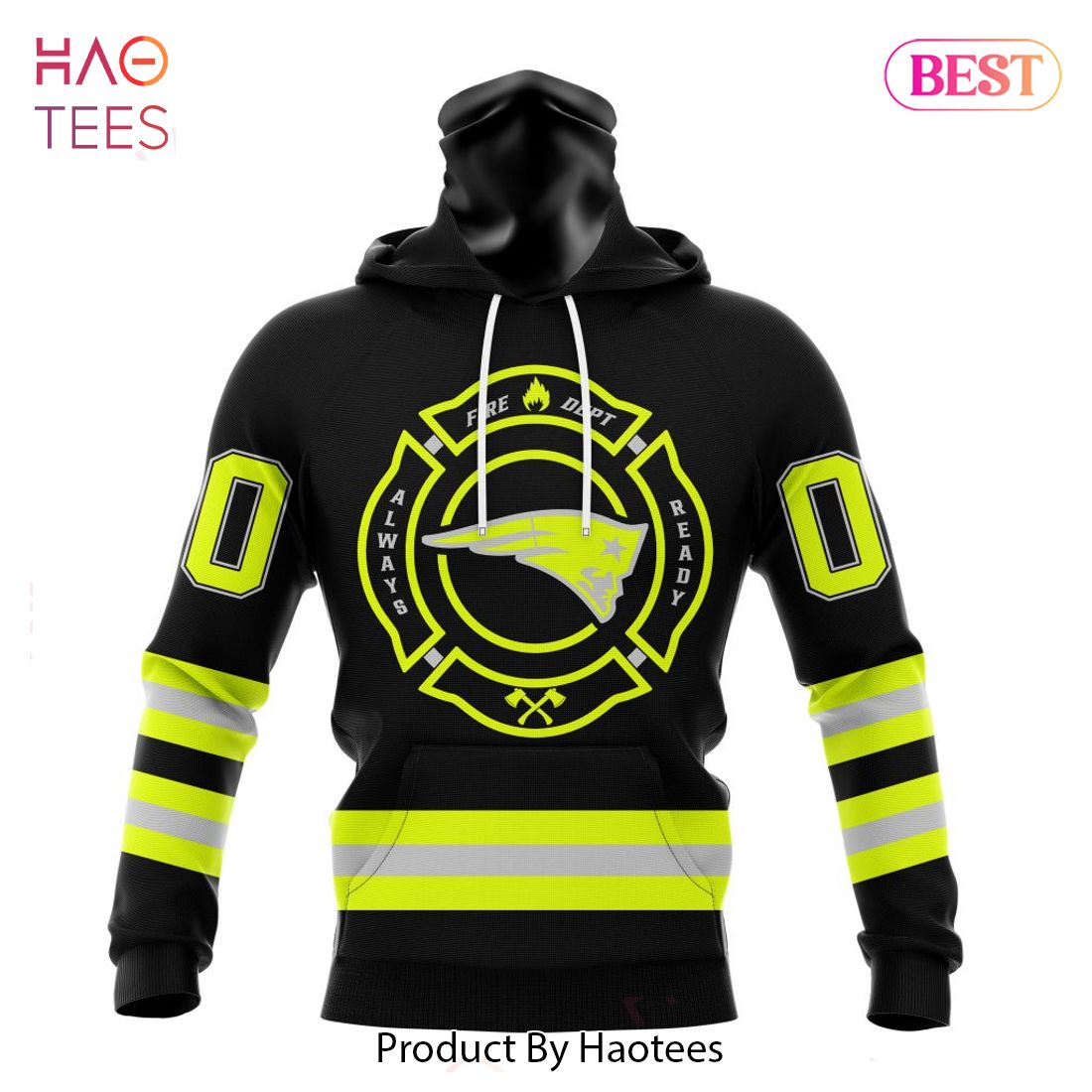 THE BEST NFL New England Patriots Special FireFighter Uniform Design Hoodie THE BEST NFL New England Patriots Special FireFighter Uniform Design Hoodie