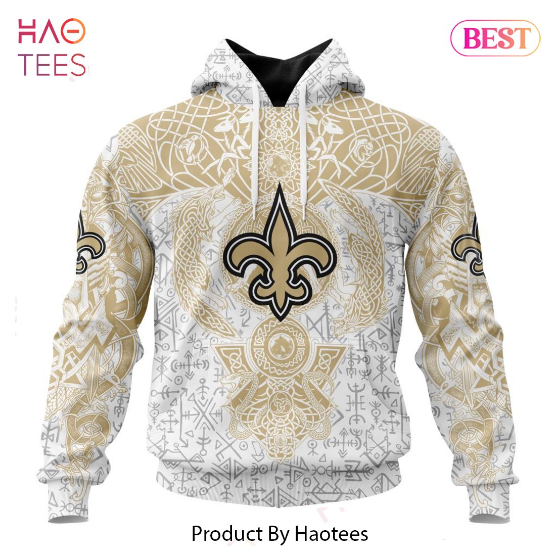 THE BEST NFL New Orleans Saints _ Norse Viking Symbols Hoodie