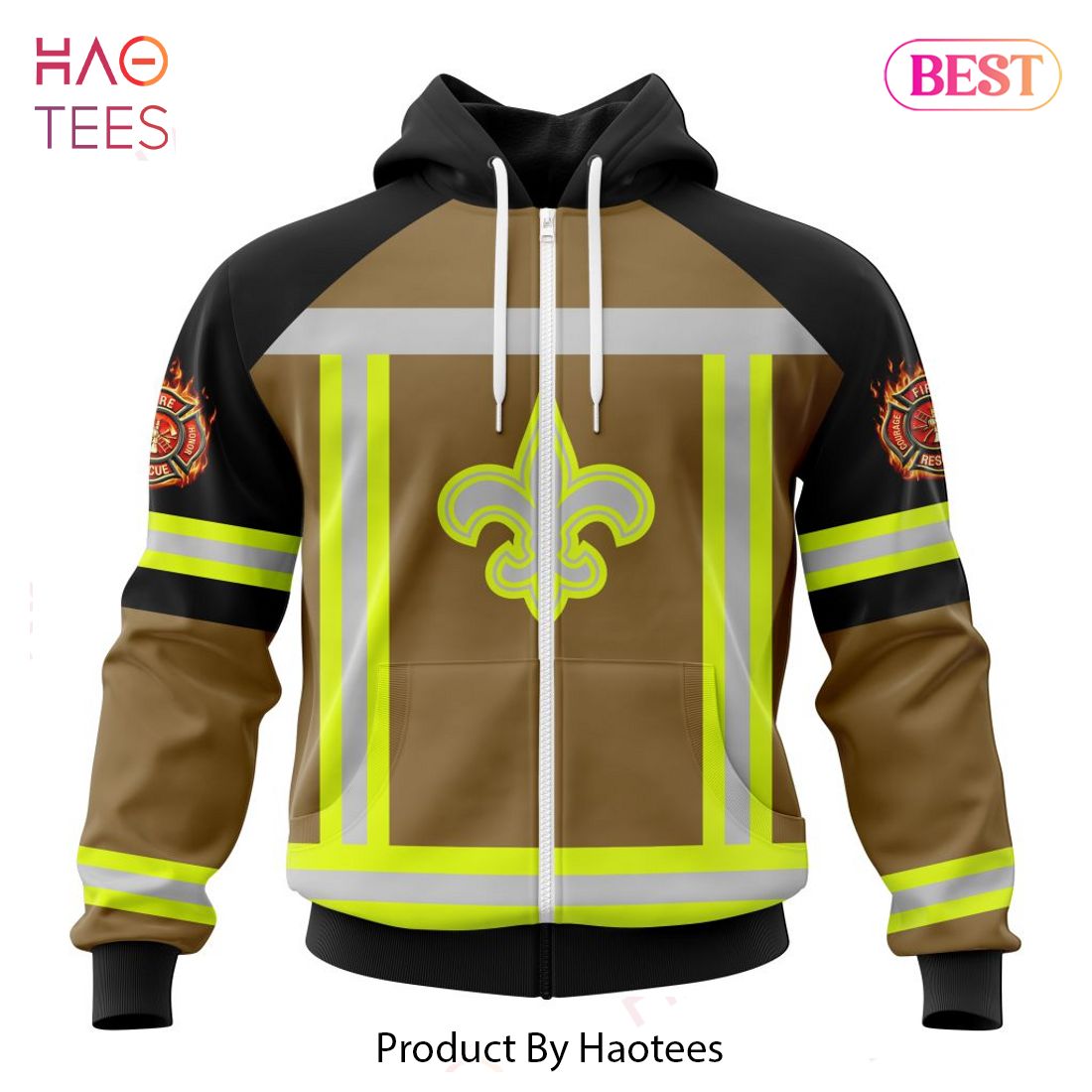 THE BEST NFL New Orleans Saints Special Firefighter Uniform Design