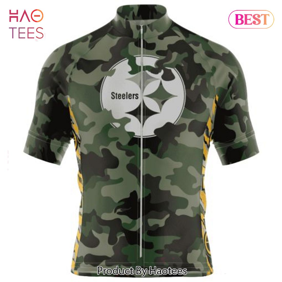THE BEST NFL Pittsburgh Steelers Special Camo Design Cycling Jersey Hoodie