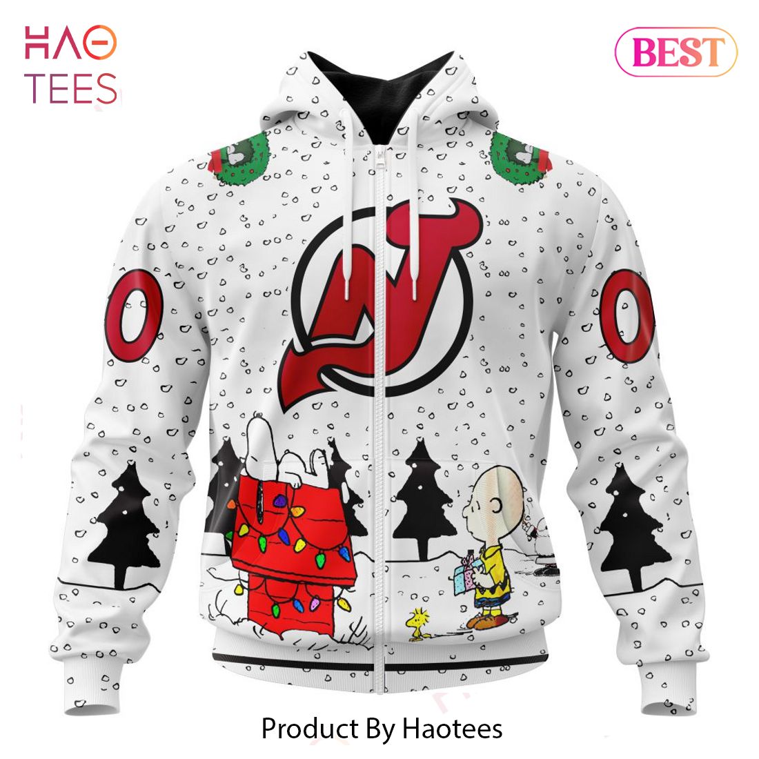 THE BEST NHL New Jersey Devils Special Peanuts Design Jeysey THE BEST NHL New Jersey Devils Special Peanuts Design Jeysey