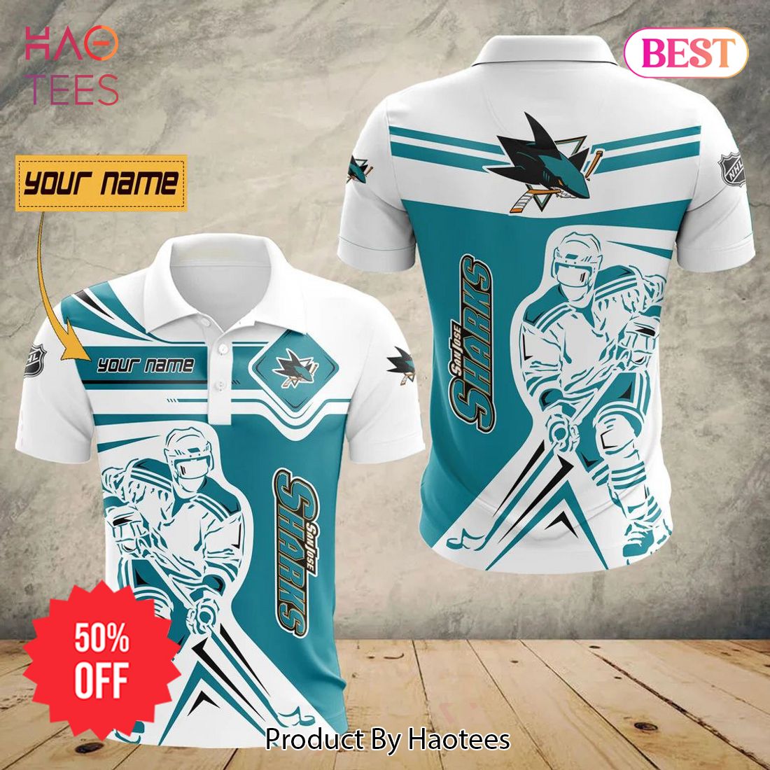 THE BEST NHL San Jose Sharks Special Polo Concept