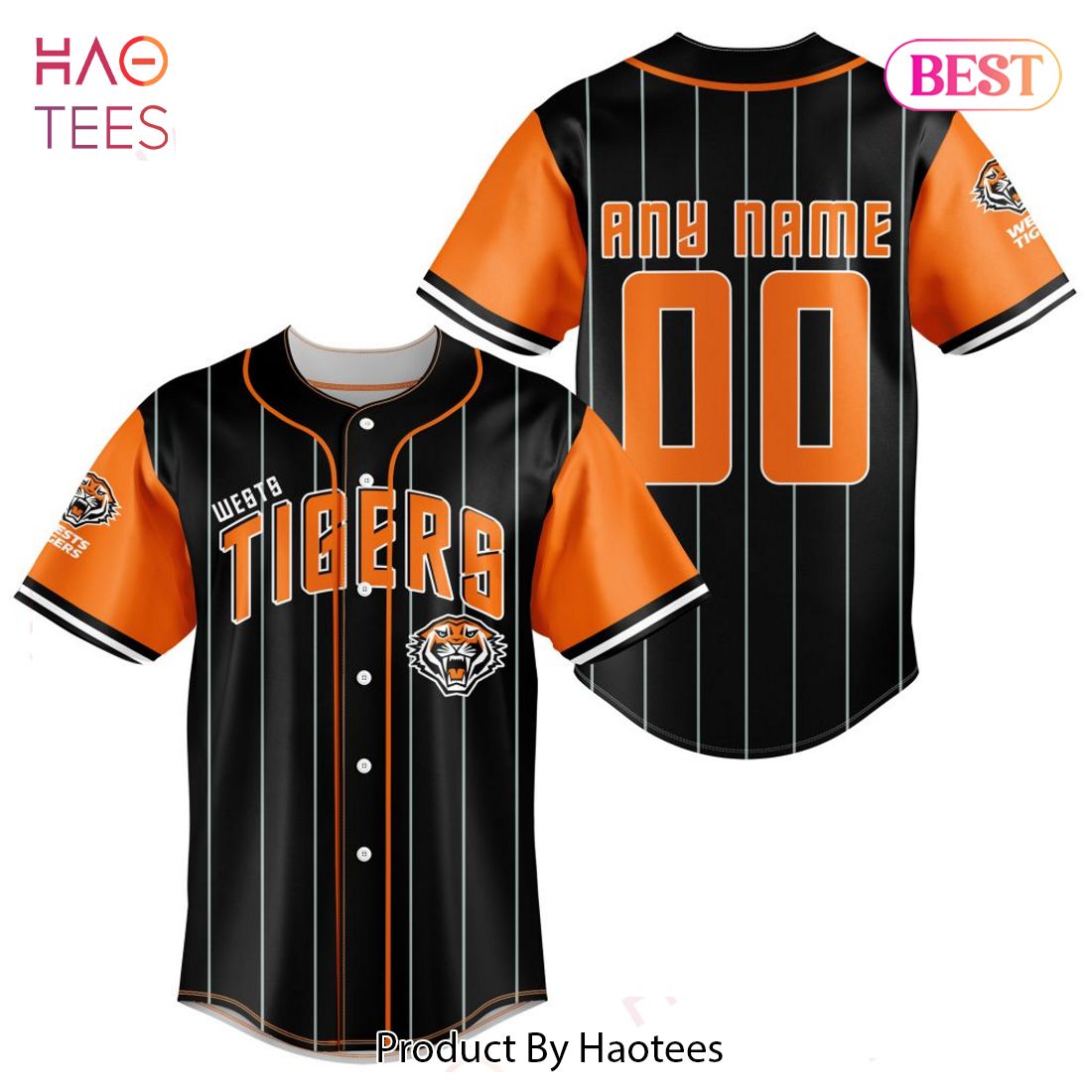 THE BEST NRL Wests Tigers Special Baseball Jersey Design Jeysey