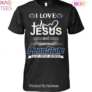 TRENDING I Love Jesus And Love The Penn State Nittany Lions Forever Unisex T-Shirt