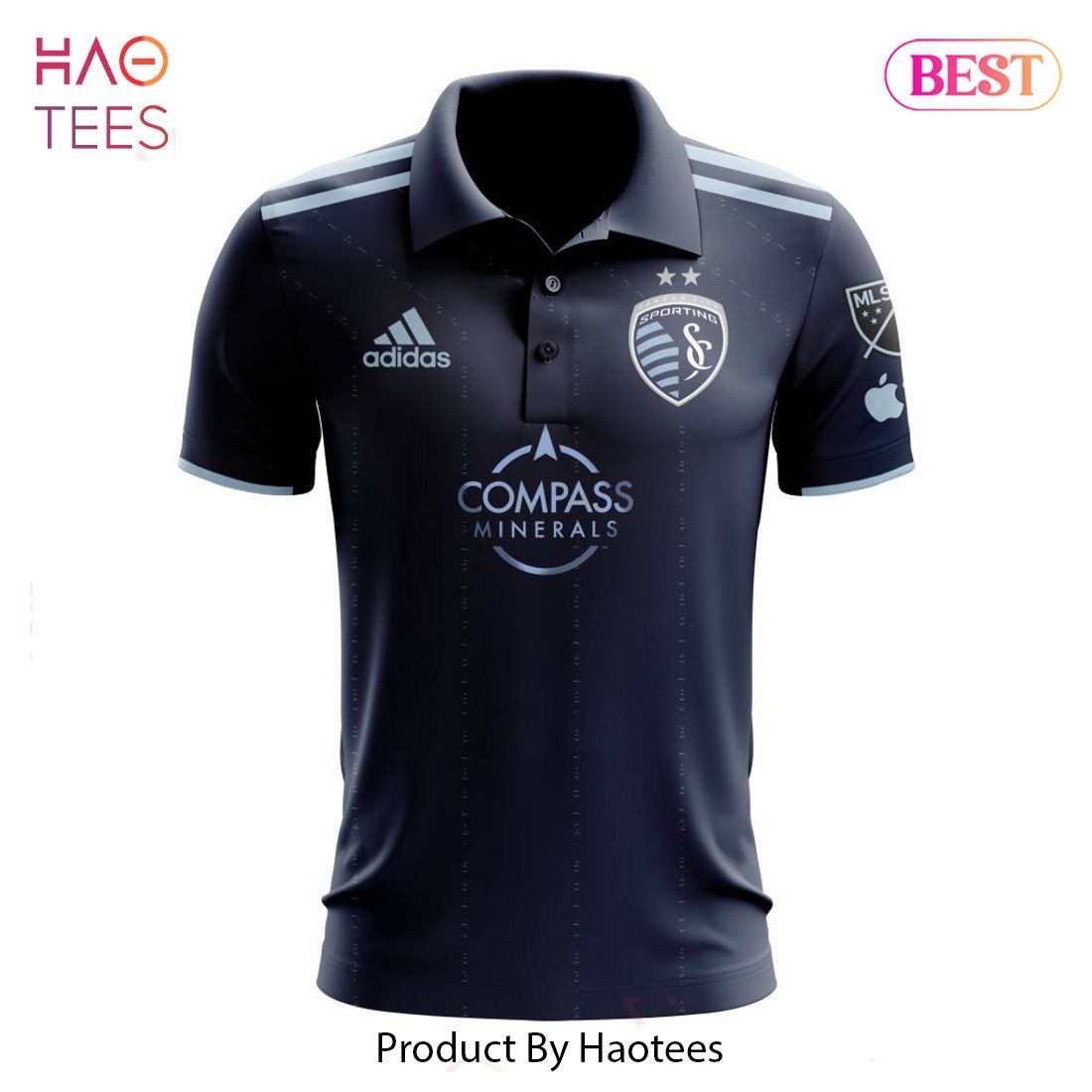 TRENDING MLS Sporting Kansas City 2023 Away State Line 3.0 Custom Polo TRENDING MLS Sporting Kansas City 2023 Away State Line 3.0 Custom Polo