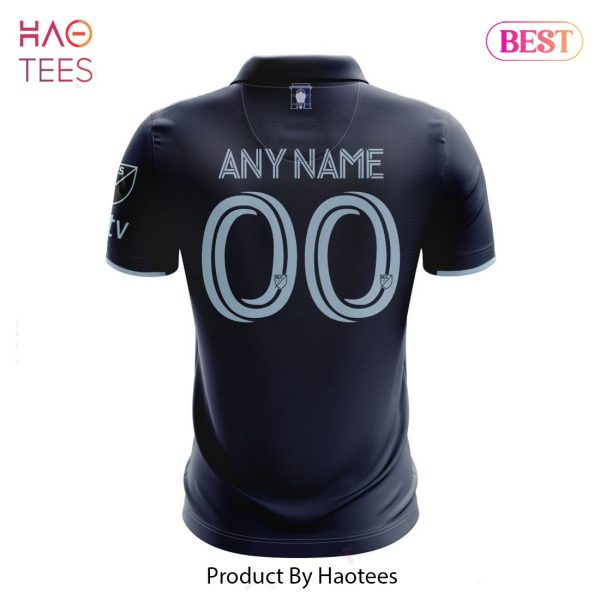 TRENDING MLS Sporting Kansas City 2023 Away State Line 3.0 Custom Polo