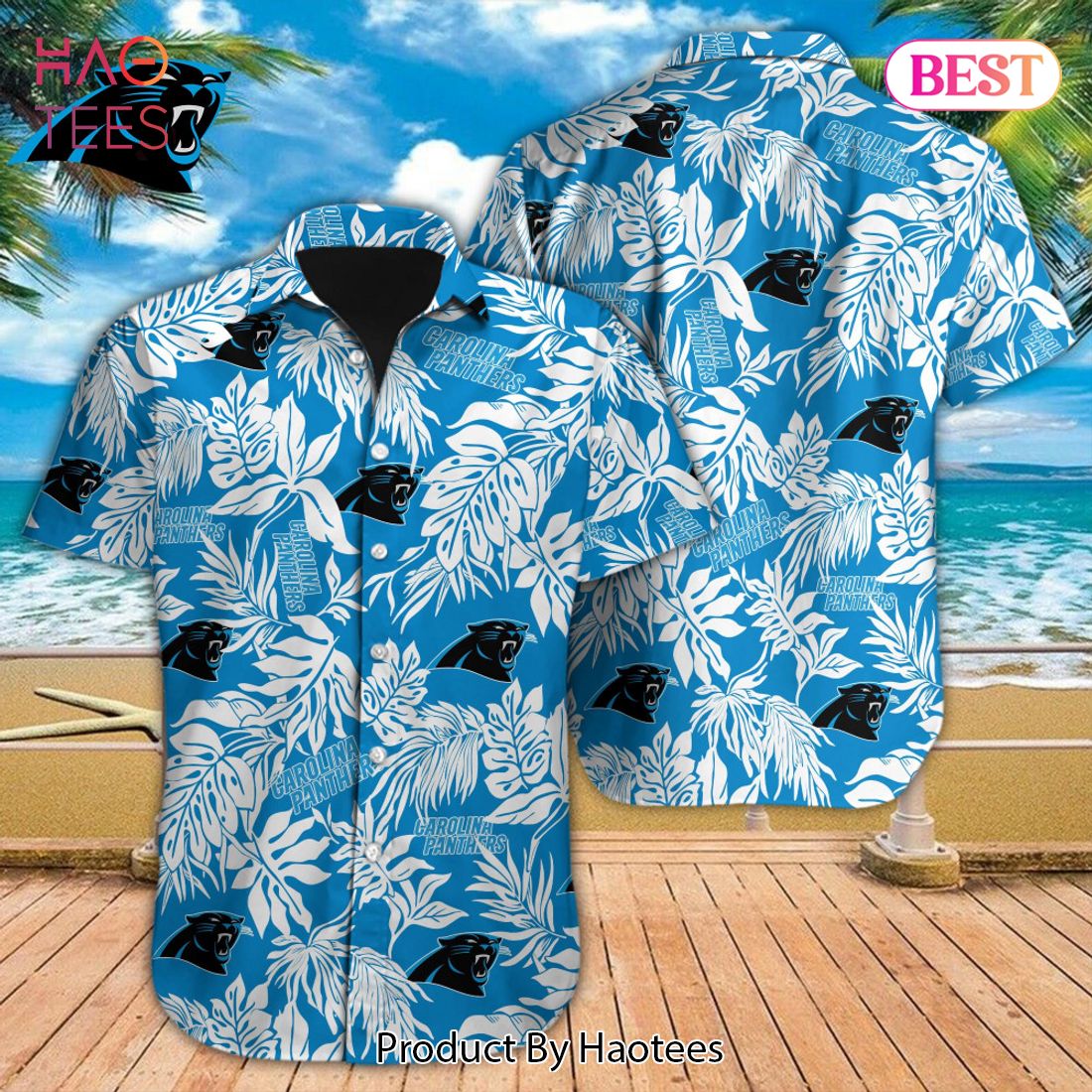 LIMITED NFL Carolina Panthers Special Hawaiian Design Button Shirt