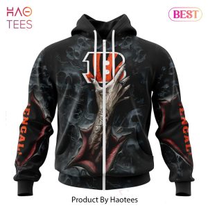 TRENDING NFL Cincinnati Bengals Special Horror Skull Art Design Hoodie