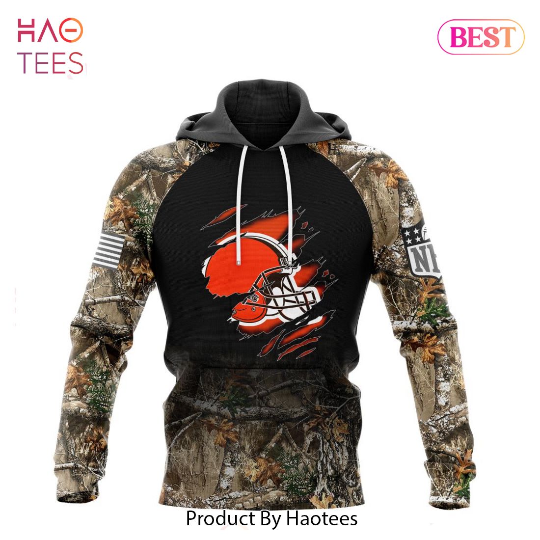 BEST NFL Cleveland Browns Special Desert Camo Design Cycling Jersey Hoodie