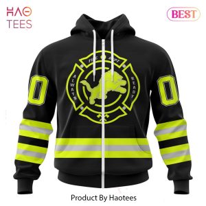 TRENDING NFL Detroit Lions Special FireFighter Uniform Design Hoodie