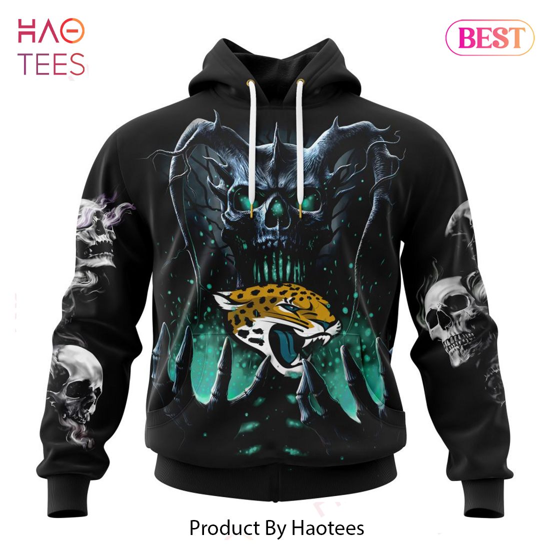 TRENDING NFL Jacksonville Jaguars Special Skull Art Design Hoodie