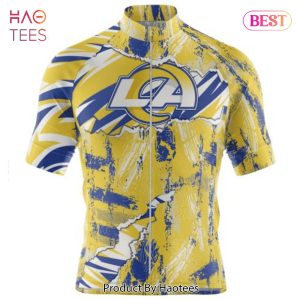 TRENDING NFL Los Angeles Rams Special Mix Stripes Design Cycling Jersey Hoodie