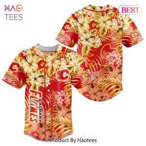 TRENDING NHL Calgary Flames Special Hawaiian Design Baseball Jersey Jeysey