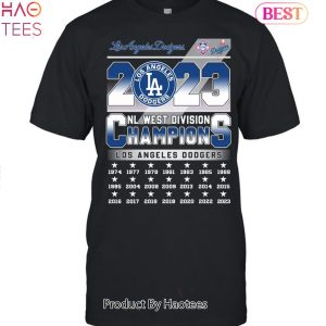 2023 LA Dodgers NL West Division Champions Unisex T-Shirt