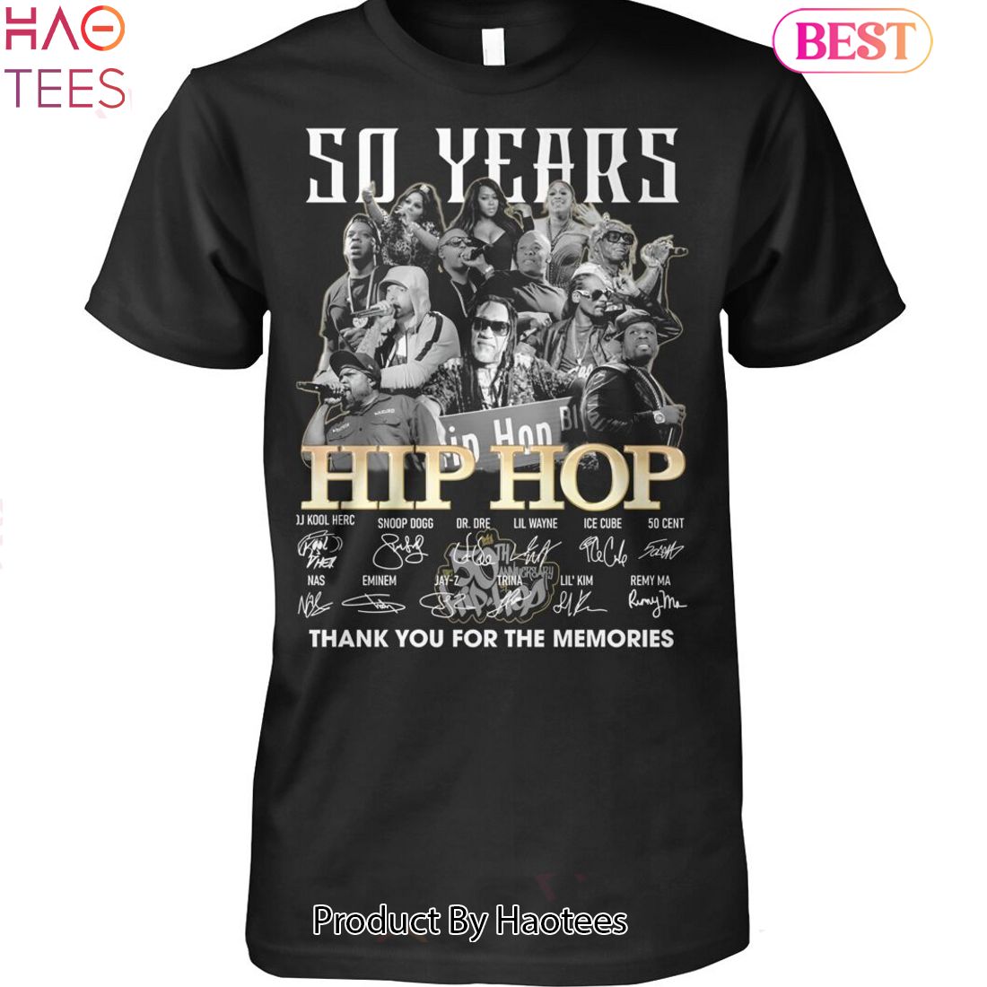 50 Years Hip Hop Thank You For The Memories Unisex T-Shirt