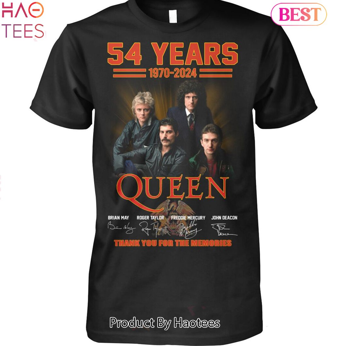 54 Years 1970-2024 Queen Thank You For The Memories Unisex T-Shirt