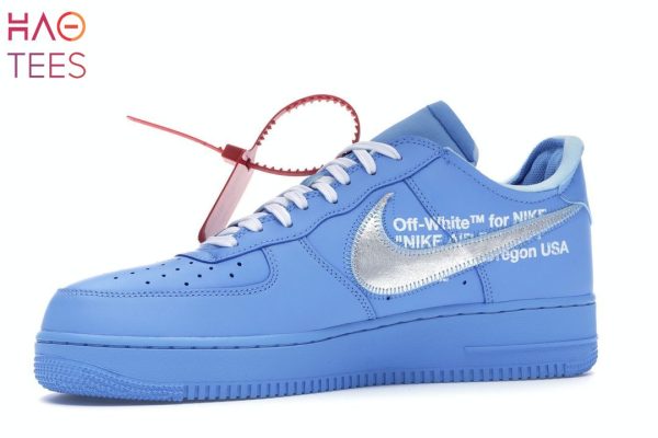 LUXURY Nike Air Force 1 Low Off-White Mca University Blue