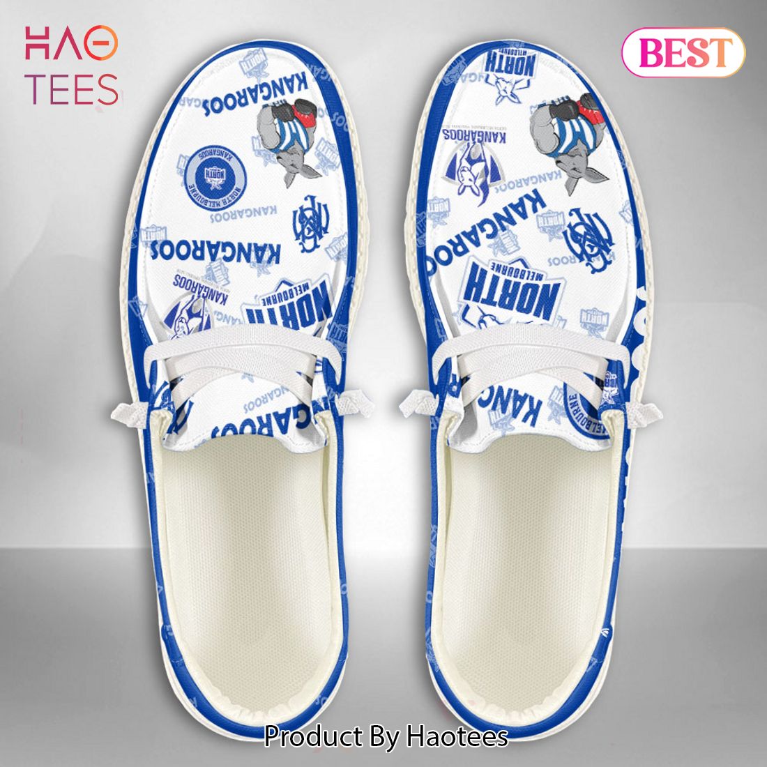 AVAILABLE AFL North Melbourne Kangaroos Custom Name Hey Dude Shoes
