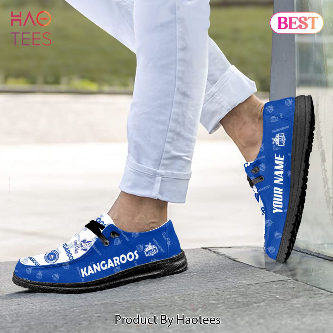 AVAILABLE AFL North Melbourne Kangaroos Custom Name Hey Dude Shoes AVAILABLE AFL North Melbourne Kangaroos Custom Name Hey Dude Shoes