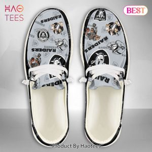 [AVAILABLE] Custom NameLas Vegas RaidersHey Dude Shoes