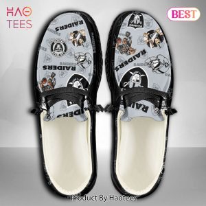 [AVAILABLE] Custom NameLas Vegas RaidersHey Dude Shoes