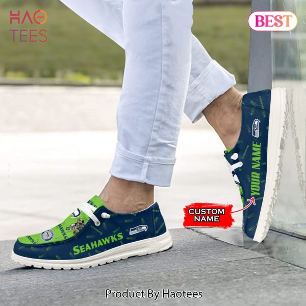 AVAILABLE Custom NameSeattle SeahawksHey Dude Shoes Luxury Brand
