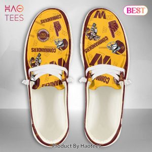 AVAILABLE Custom NameWashington CommandersHey Dude Shoes Luxury Brand AVAILABLE Custom NameWashington CommandersHey Dude Shoes Luxury Brand