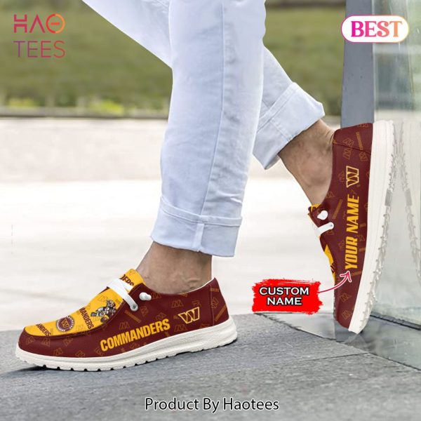 AVAILABLE Custom NameWashington CommandersHey Dude Shoes Luxury Brand