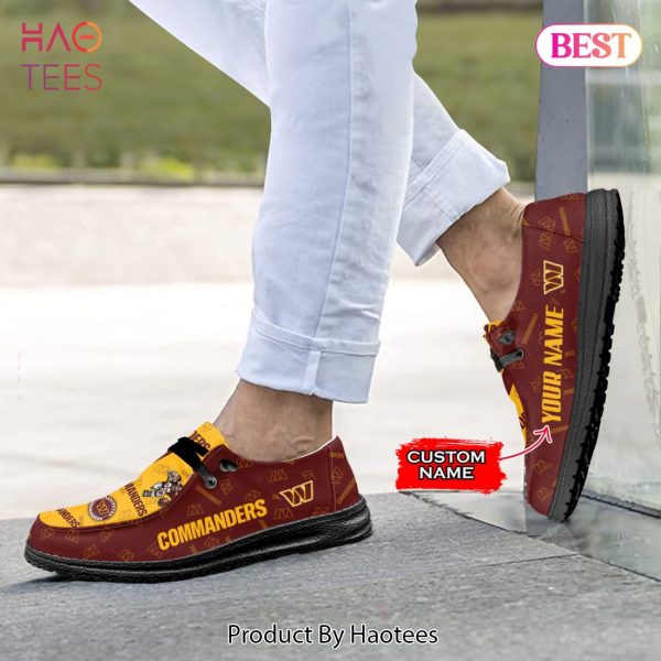 AVAILABLE Custom NameWashington CommandersHey Dude Shoes Luxury Brand