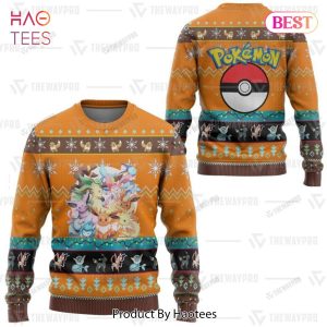 AVAILABLE Eevee and Eeveelutions Giftsmerch Pokemon Custom Sweater