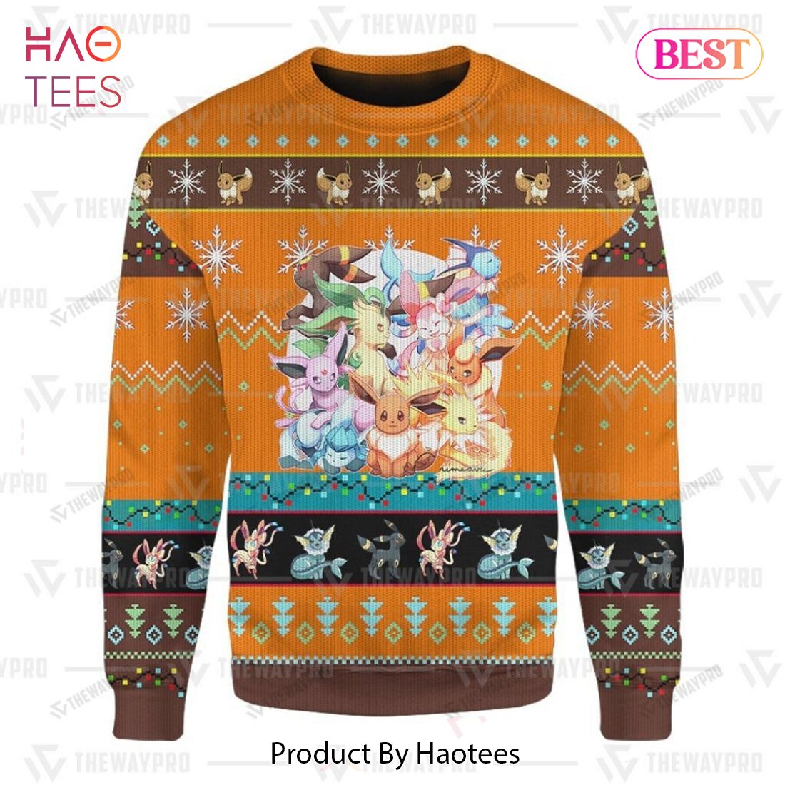 AVAILABLE Eevee and Eeveelutions Giftsmerch Pokemon Custom Sweater AVAILABLE Eevee and Eeveelutions Giftsmerch Pokemon Custom Sweater