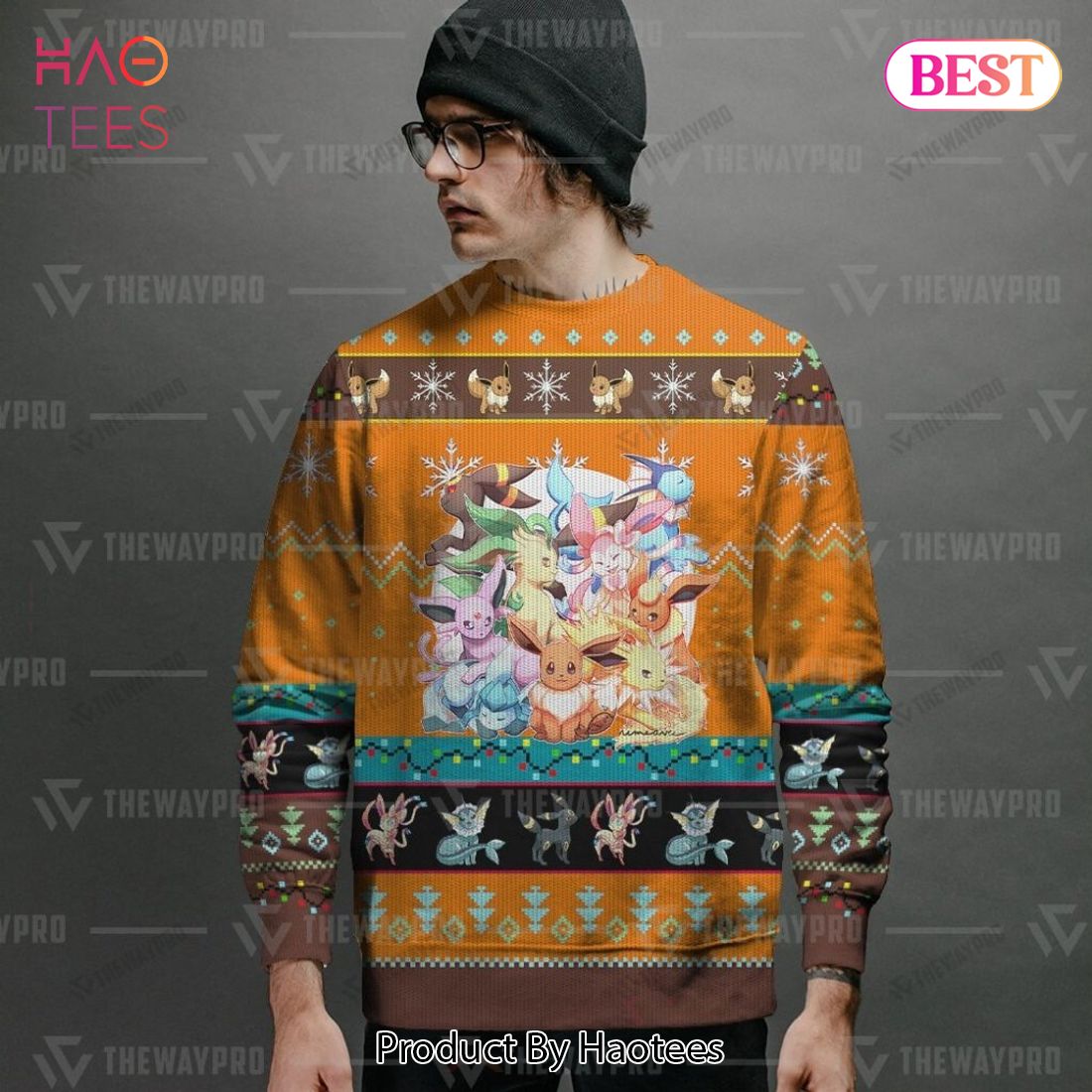 AVAILABLE Eevee and Eeveelutions Giftsmerch Pokemon Custom Sweater AVAILABLE Eevee and Eeveelutions Giftsmerch Pokemon Custom Sweater