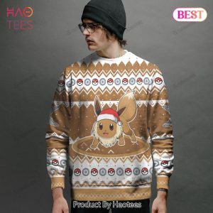 [AVAILABLE] Eevee Custom Name Christmas Giftsmerch Ugly Sweater